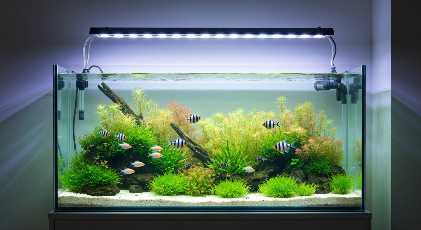 ไฟเส้น LED ตู้ปลา — เลือกอย่างไรให้ปลาสวย น้ำใส และต้นไม้น้ำเติบโตได้