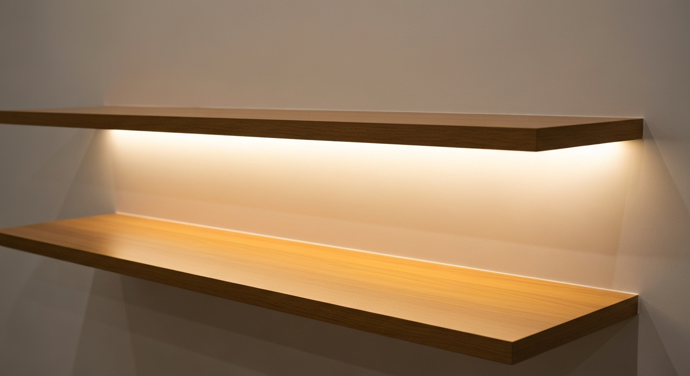 LED Strip for Backlit Shelves — How to Choose, Position, and Install for a Clean Halo Effect