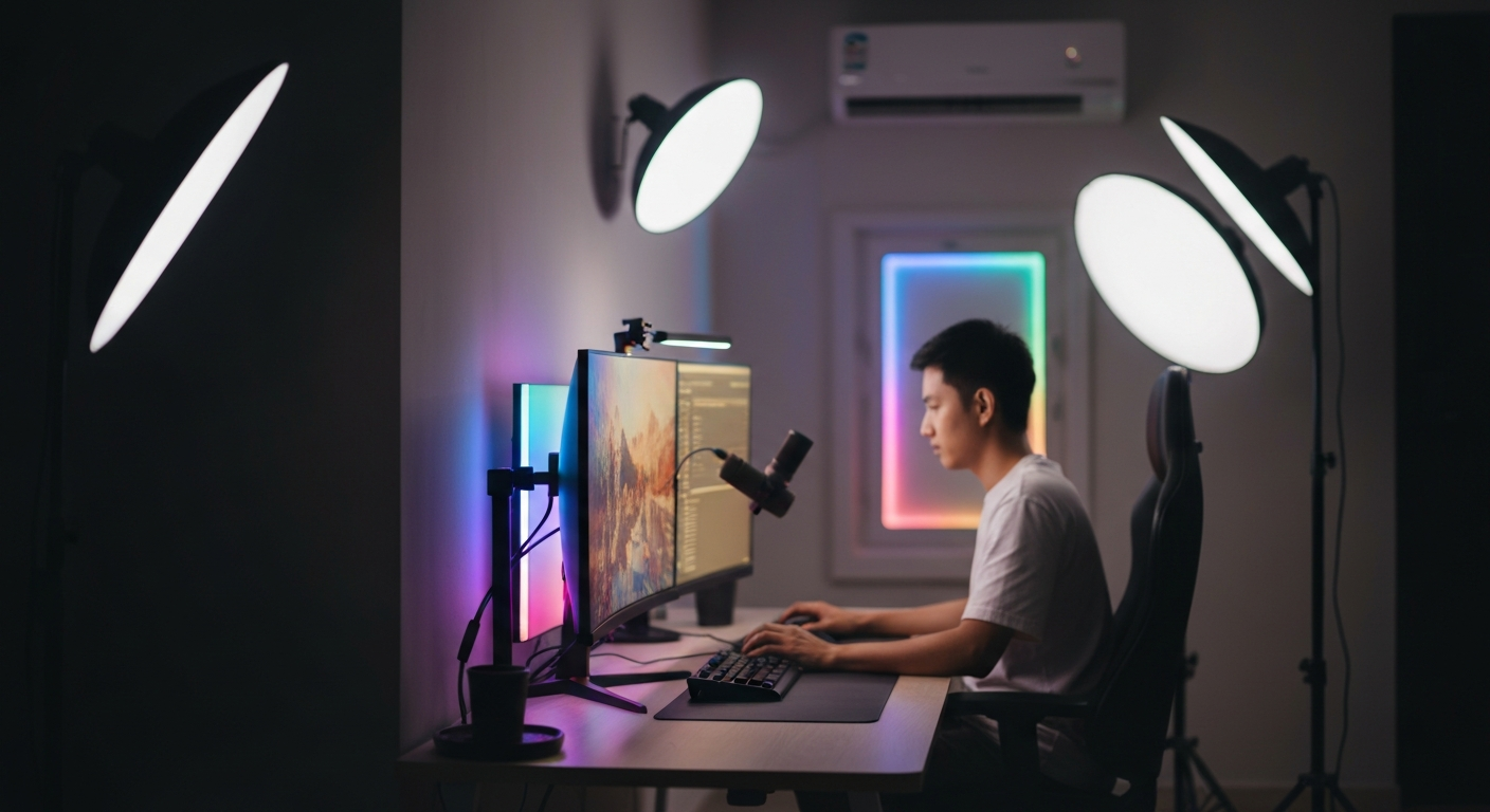 LED Strip สำหรับห้อง Creator และ Streaming — แสงที่ทำให้คอนเทนต์ดูดีขึ้นทันที