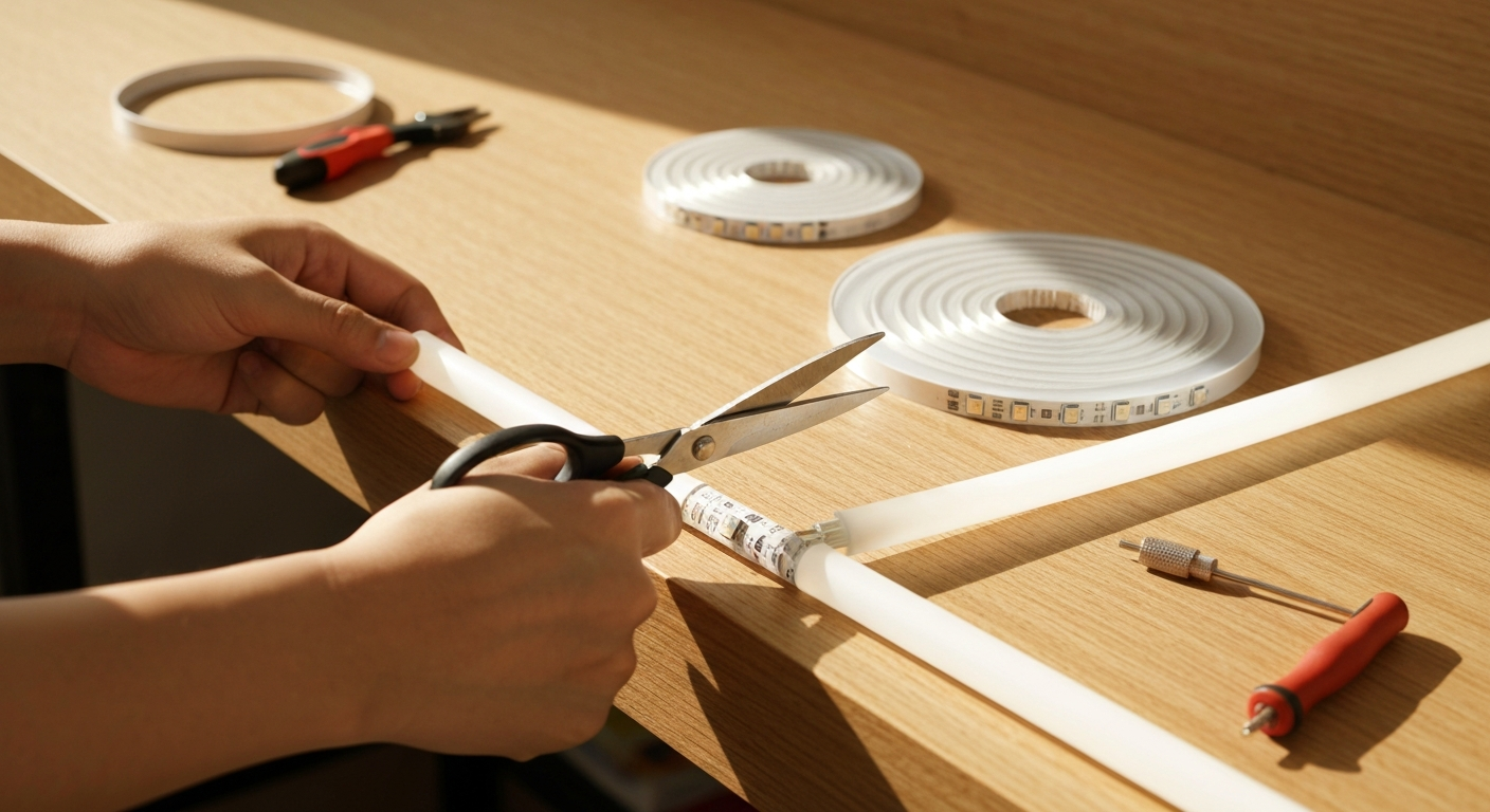 วิธีตัดและต่อ LED strip ไม่ให้เสีย — ทำถูกจุดตั้งแต่ครั้งแรก