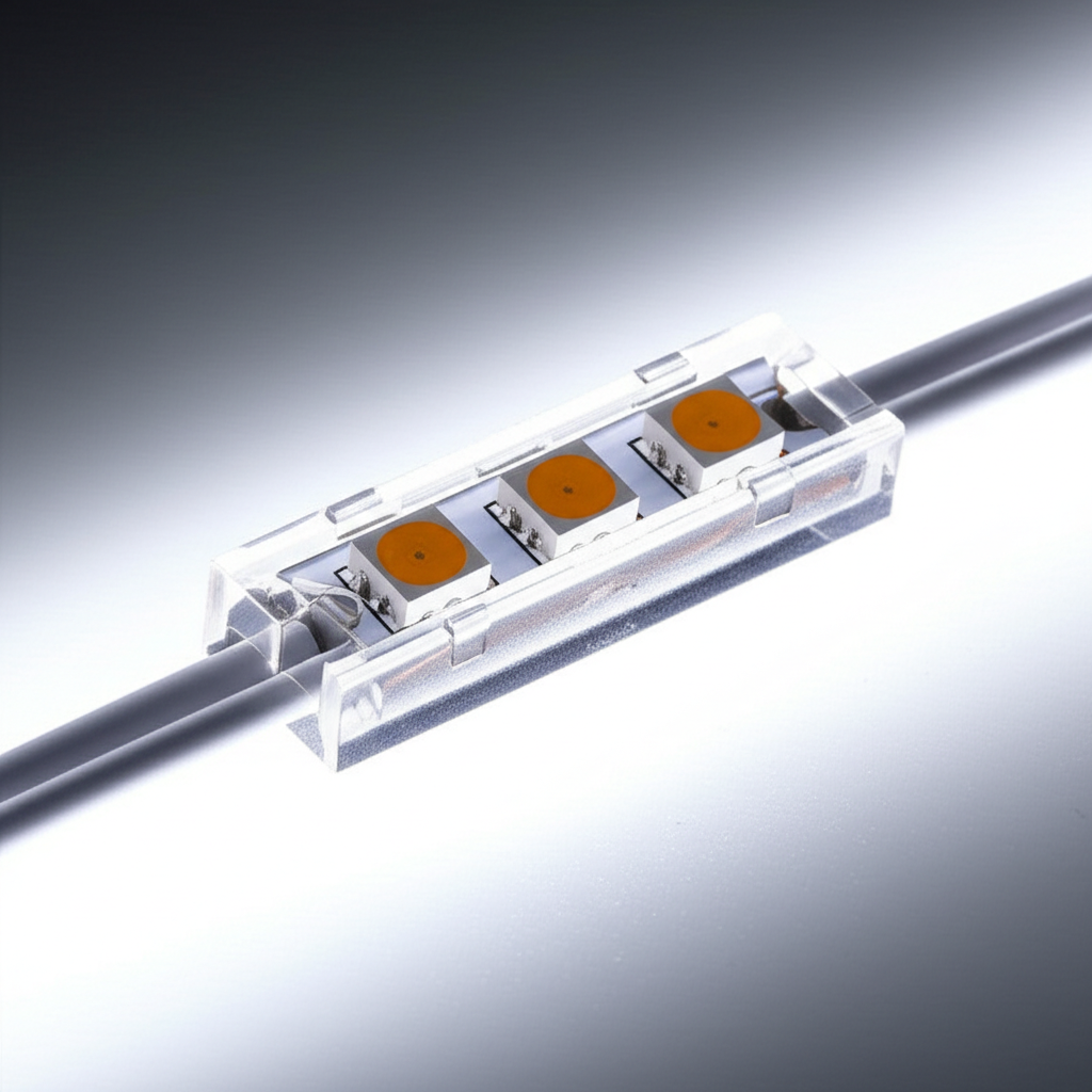 ต่อไฟเส้น COB 2 เส้นเข้าด้วยกันแบบชิดสนิท ไม่มีช่องว่าง