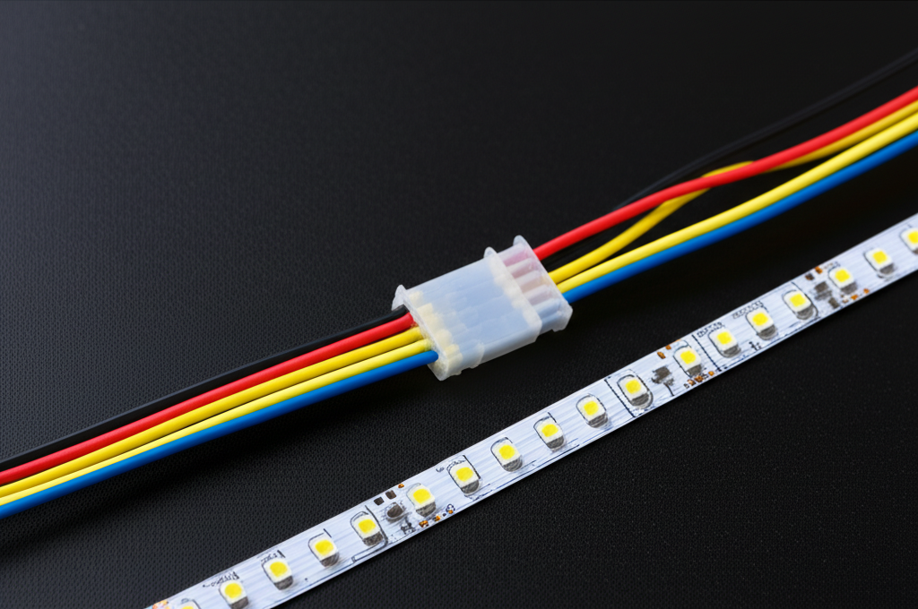 ต่อไฟเส้น COB ผ่านสายไฟ เว้นระยะห่างได้ตามต้องการ