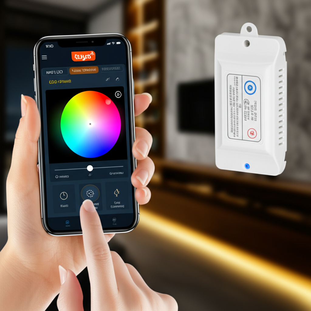 ระบบควบคุมไฟ LED อัจฉริยะที่ใช้งานผ่านสมาร์ทโฟน