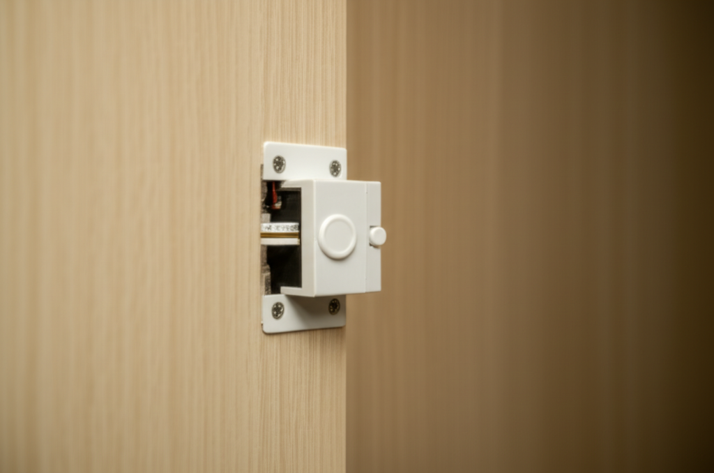 กลไกหน้าสัมผัสอย่างง่าย ต่อสายบวกผ่านแค่เส้นเดียว ไม่มีอะไรซับซ้อน