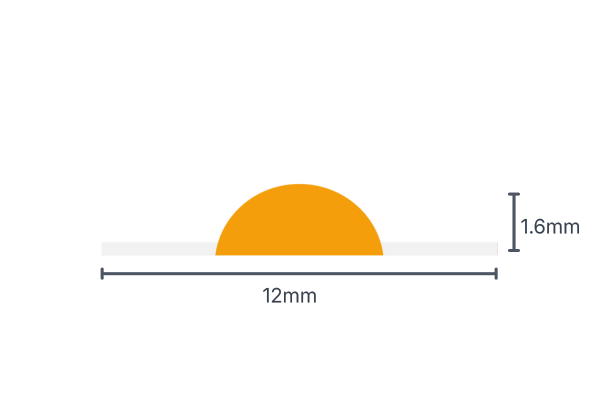ภาพหน้าตัด COB LED Strip Running Water Series 24V