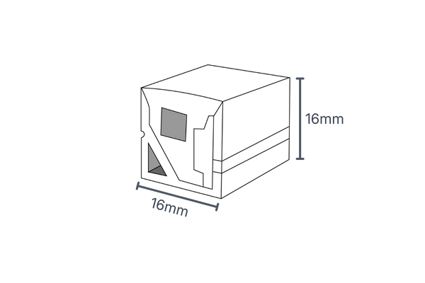 ภาพหน้าตัด Neon Flex 1616(16x16mm) 24V
