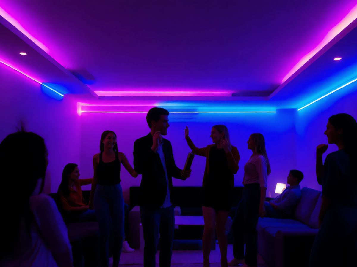 โหมดปาร์ตี้ เปลี่ยนสีตามจังหวะเพลง