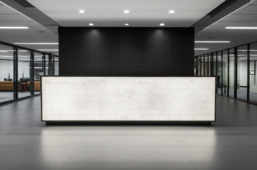 เคาน์เตอร์ต้อนรับ Backlit Stone