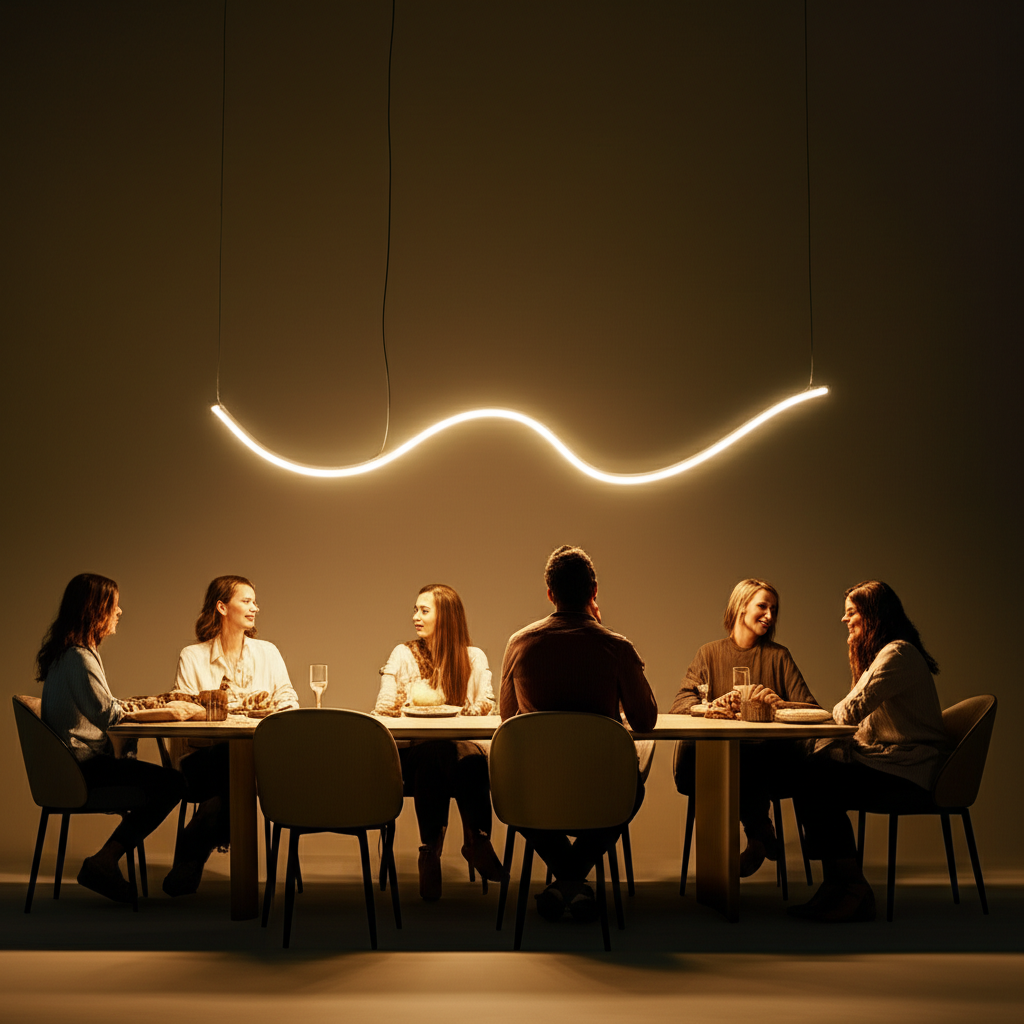 แขวนเหนือโต๊ะอาหาร สวยทุกมุมนั่ง