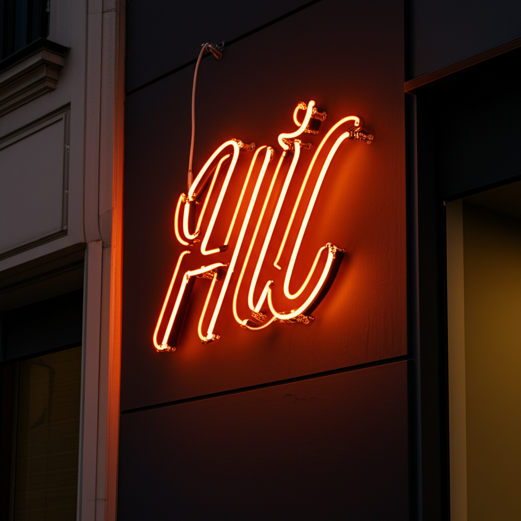 ติดตั้งป้ายไฟ Neon ภายนอกอาคาร