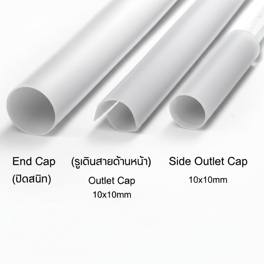 ปิดปลาย Neon Flex ให้เรียบร้อย