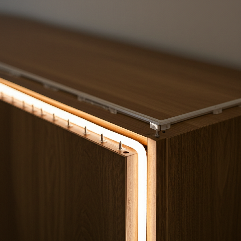 ติดตั้ง Neon Flex บนโครงไม้หรือเหล็ก