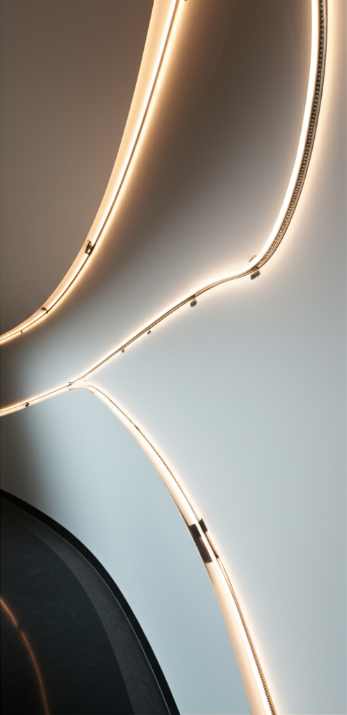 ยึด Neon Flex บนผนังหรือโครงสร้าง