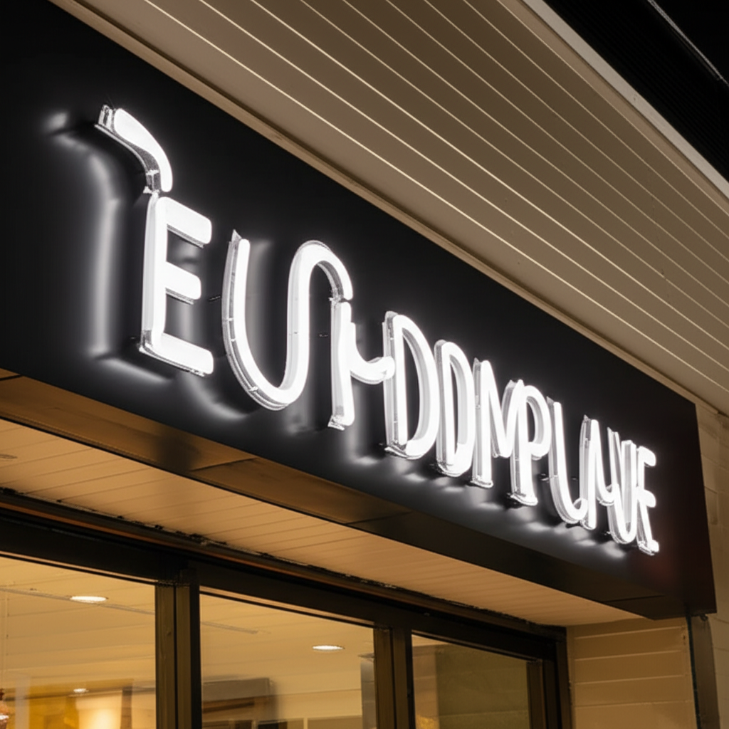 ติดตั้งป้ายไฟ Neon ภายนอกอาคาร