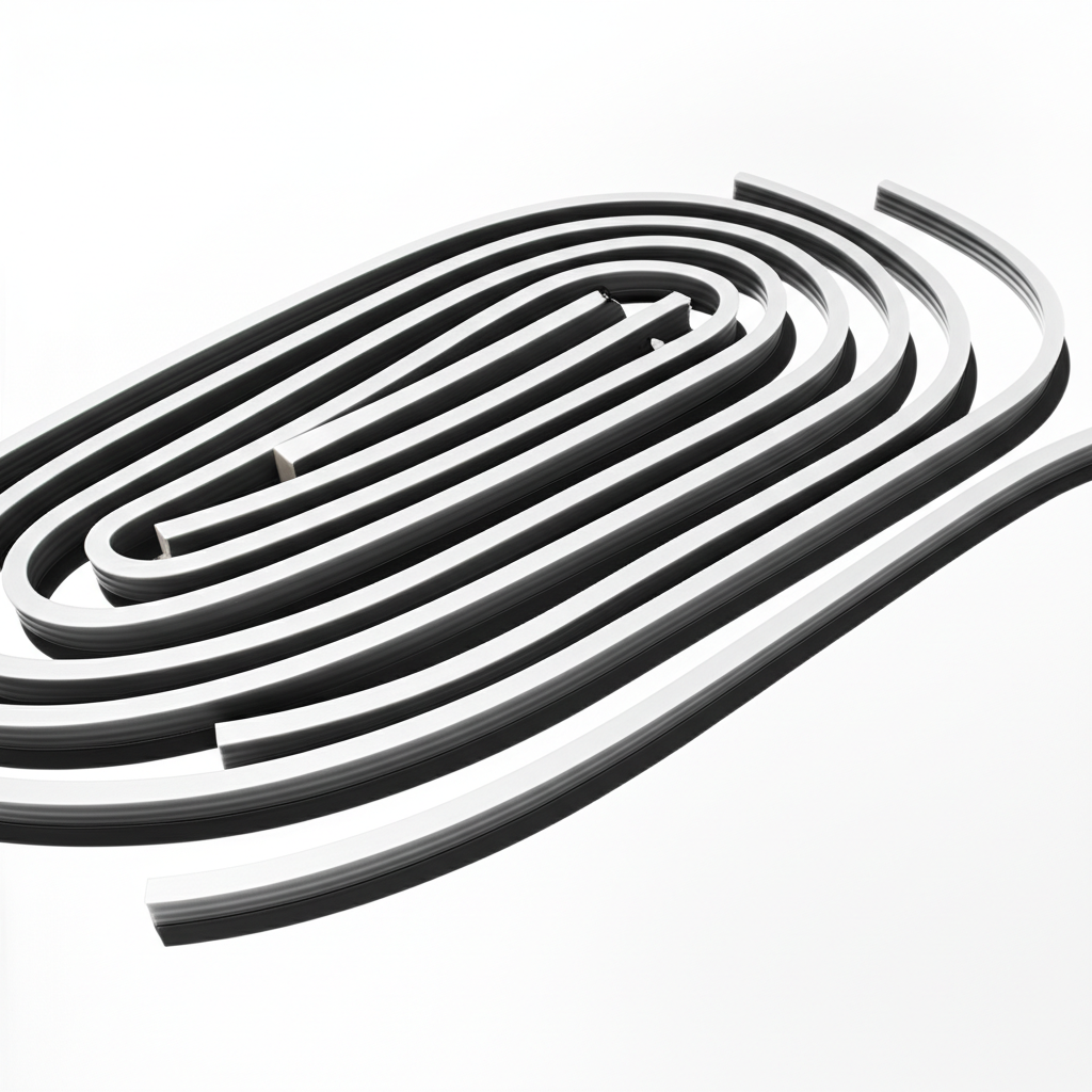 รางกระดูกงูสเตนเลส ดัดโค้งตาม Neon Flex ได้ทุกรูปทรง