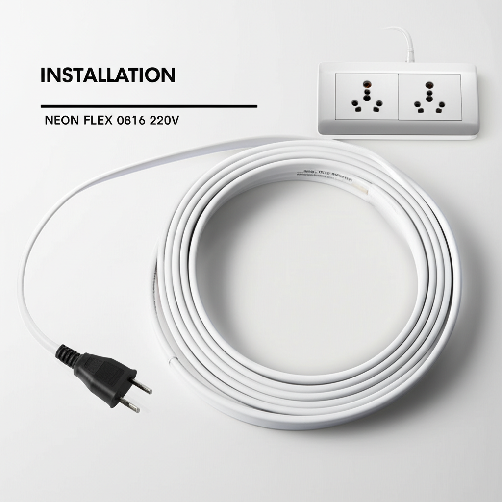 อุปกรณ์ต่อไฟที่จำเป็นสำหรับ Neon Flex 220V