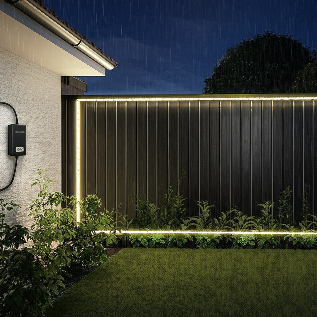 ป้าย Neon Flex หน้าร้าน ซ่อน power supply ไว้หลังป้ายได้