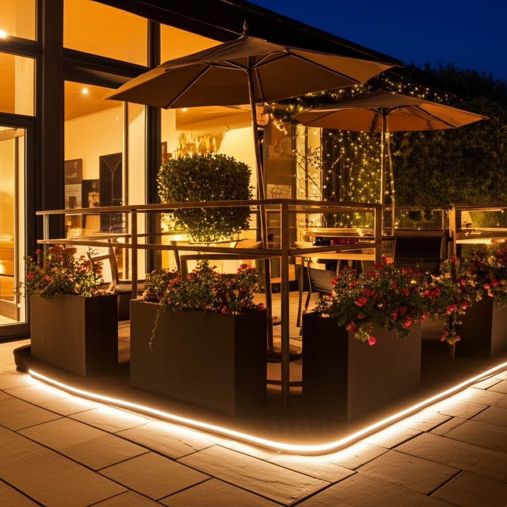 ไฟตกแต่งรั้วบ้าน ใช้งานกลางแจ้ง