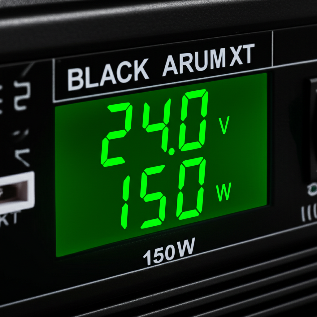 หน้าจอแสดงแรงดัน (Volt) และกำลังวัตต์ (Watt) แบบเรียลไทม์