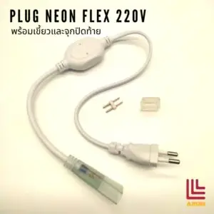 ปลั๊กต่อใช้งาน neon flex 220v