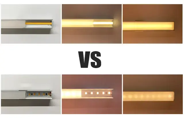 led vs cobในรางอลูมิเนียม