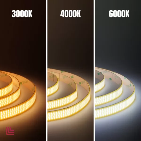 ไฟเส้น COB Strip Light 24V 1280chip/m 12mm 15w/m ยาว10เมตร - Image 3